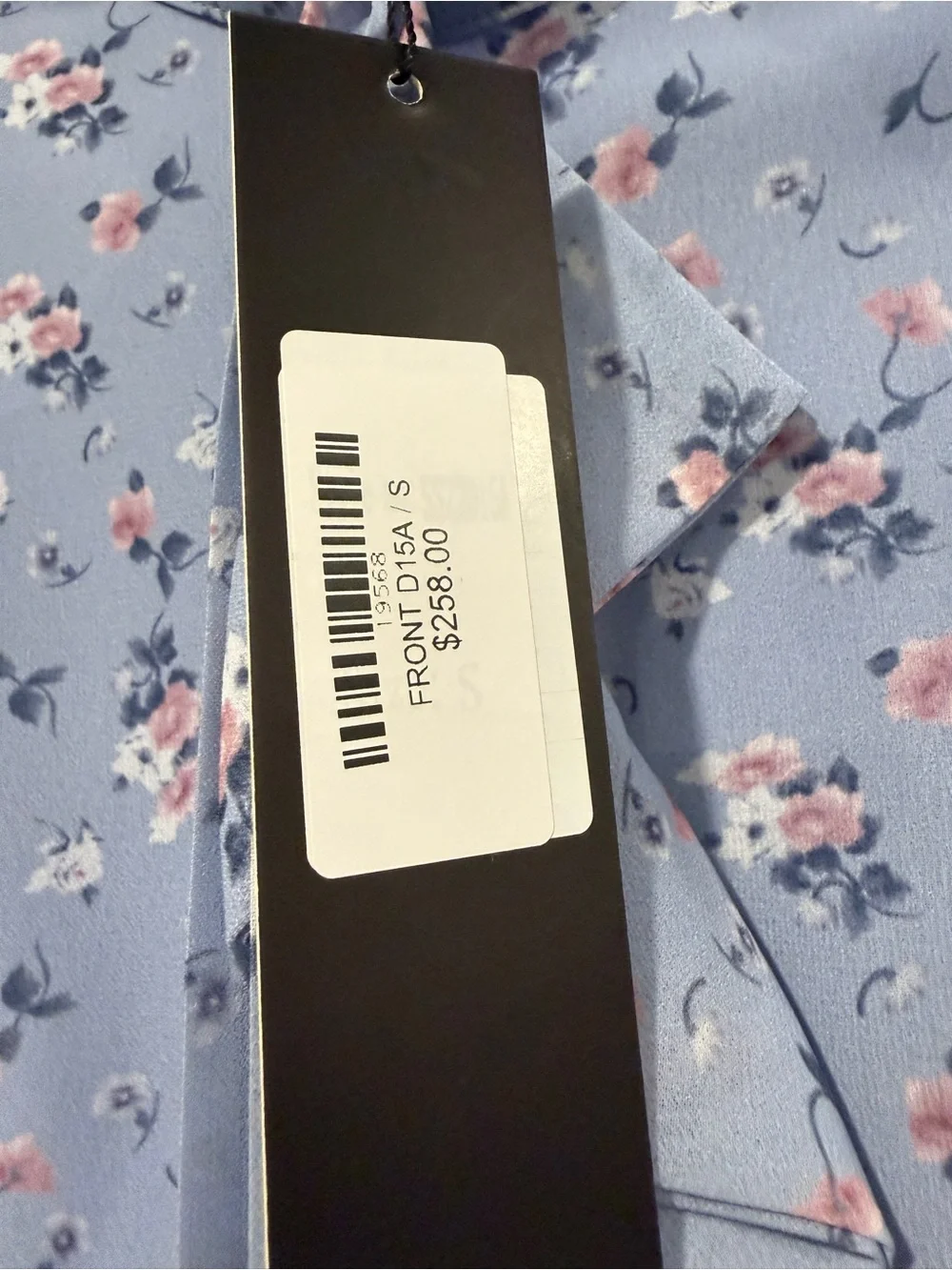 NWT Blue floral stunning matching shirt and skirt set